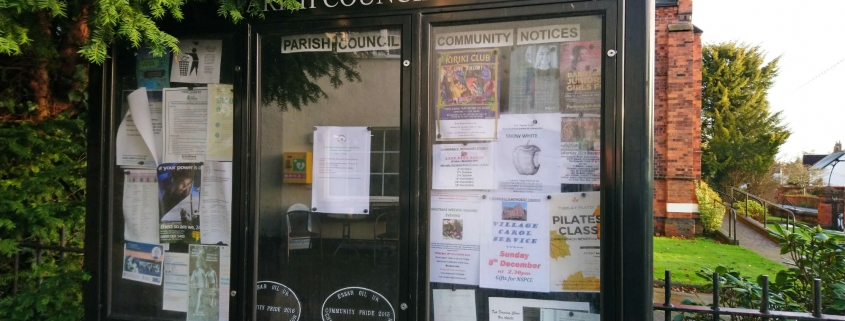 village notice board